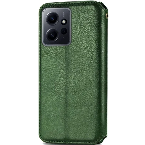 Аксессуар для смартфона Mobile Case Getman Cubic Green for Xiaomi Redmi Note 12 4G: Материал искусcтвенная кожа и термополиуретан