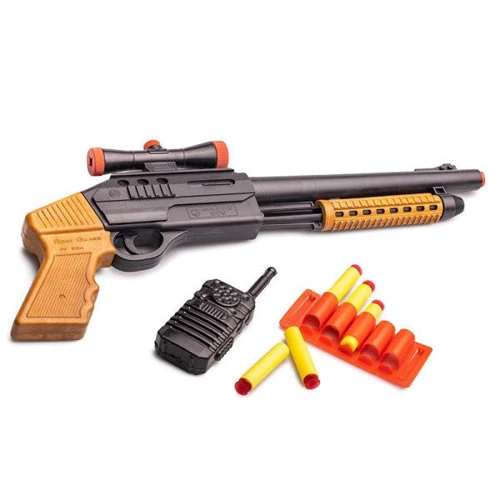Игрушечный дробовик Golden Gun Bodyguard с мягкими пулями 921GG: Рекомендуемый возраст от 6 лет
