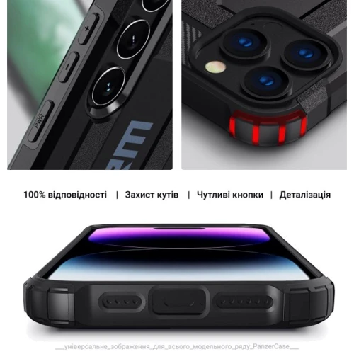 Чехол для телефонов ArmorStandart Panzer Black for Samsung S931 Galaxy S25 (ARM81548): Тип накладка на заднюю часть
