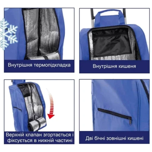 Сумка-тележка Casa Si Buddy Blue (CS93077Y06B)