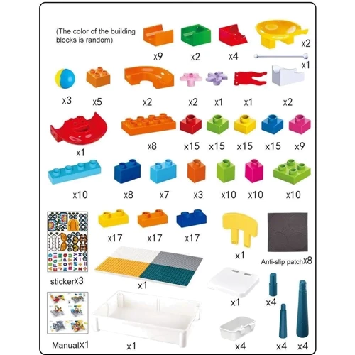 Столик с конструктором 260 деталей + стул (6787-121)