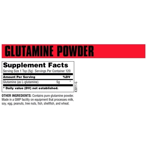 Аминокислота для спорта Universal Nutrition Glutamine Powder 300 g /60 servings/ Unflavored: Тип Глютамины