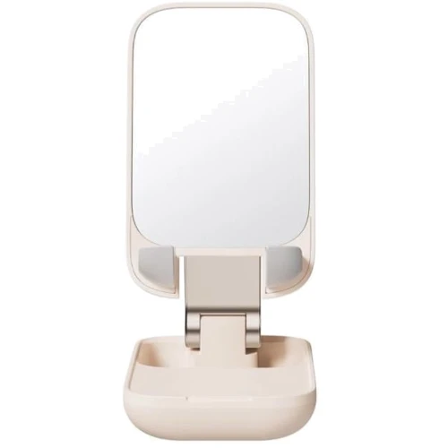 Держатель Baseus Desk Holder Seashell Folding Mirror Pink (B10551501411-00): Особенности Подставка