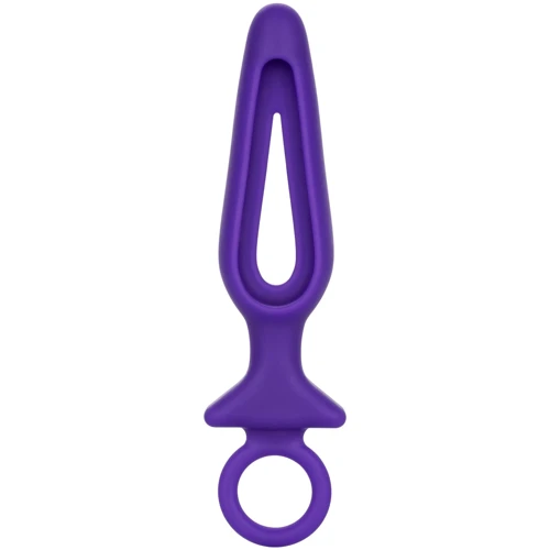 Анальная пробка Pipdream Silicone Groove Probe, 10,25х3,25 см, фиолетовый
