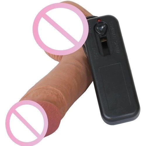 Вибратор CyberSkin® Vibrating Cyber Cock with Balls, 18.42x4.3 см