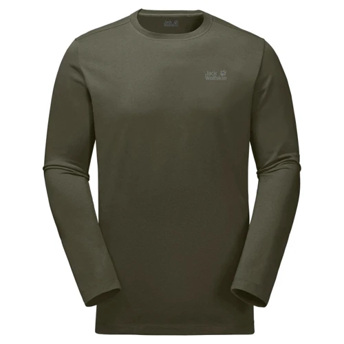 Жіночий лонгслів Jack Wolfskin Essential Longsleeve Men 1806041-4144 XL хакі