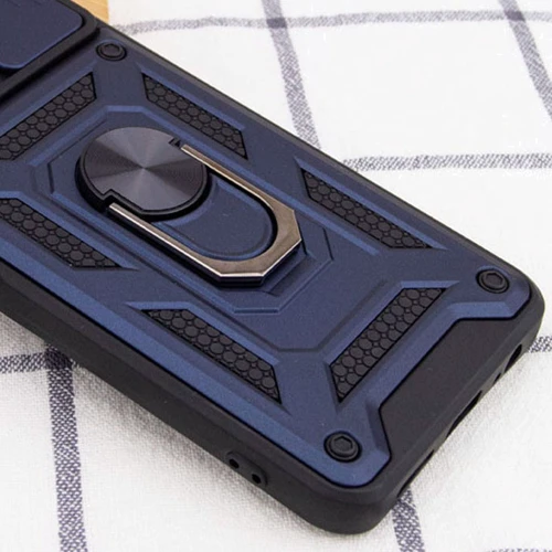 Чехол для телефонов Mobile Case Camshield Serge Magnetic Ring Blue for Xiaomi Redmi A1+: Материал TPU (термополиуретан) и поликарбонат