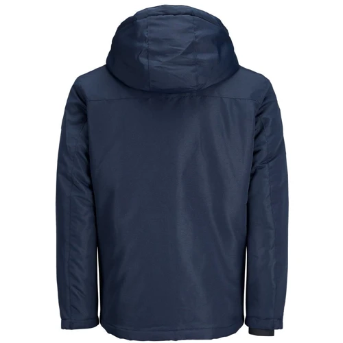 Куртка Jack & Jones 31101711 46 синяя демисезон с капюшоном: Фасон Прямой
