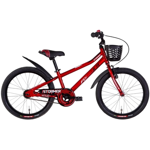 Велосипед 20" Formula STORMER 2022 (красный с черным и белым)