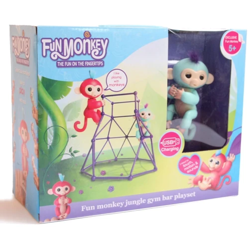 Комплект Fingerlings Jungle Gym PlaySet + интерактивная обезьянка Zoe