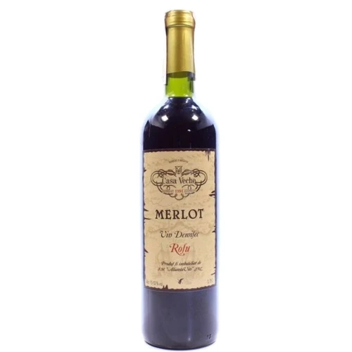 Вино Alianta vin Casa Veche Merlot червоне напівсухе 0.75 л 10-12% (WNF4840042011550)