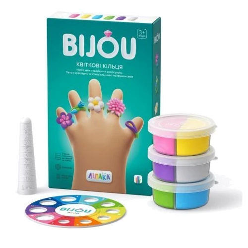 Набір пластиліну Ліпака Біжутерія: Квіткові Кільця (31001-UA01)