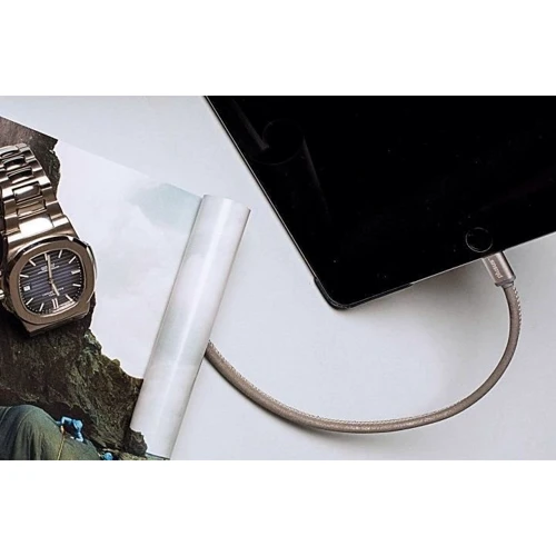 Кабель PlusUs USB Cable to Lightning LifeStar 1m Moonlight Silver (LST2006100): Довжина 1 м