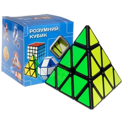 Smart Cube Pyraminx black Пирамидка Смарт черная