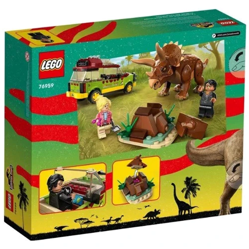 Конструктор LEGO Jurassic World Дослідження трицератопсів 281 деталь (76959) фото 5