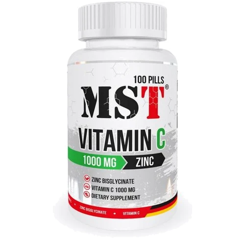 MST Vitamin C + Zinc Витамин С + Цинк 100 таблеток