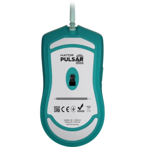 Мишка HATOR Pulsar 2 Mint (HTM-513): Максимальна роздільна здатність сенсора, dpi 6200