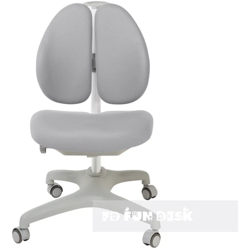 Дитяче крісло FUNDESK Bello II Grey: Особливості Ортопедичне, Подвійна спинка