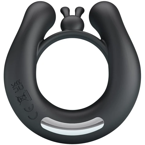 Эрекционное виброкольцо LYBAILE Pretty Love - DAHLIA Vibrant Penis Ring BLACK (BI-210324)