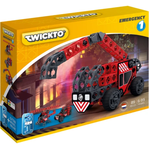 Конструктор TWICKTO Emergency #1 ПОЖАРНАЯ ТЕХНИКА, 89 деталей