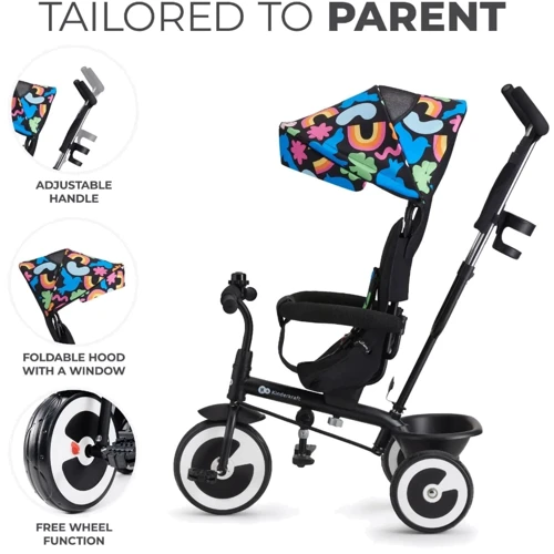 Триколісний велосипед Kinderkraft Aston Happy Shapes (KRASTO00HAP0000): Діаметр коліс, дюймів 10
