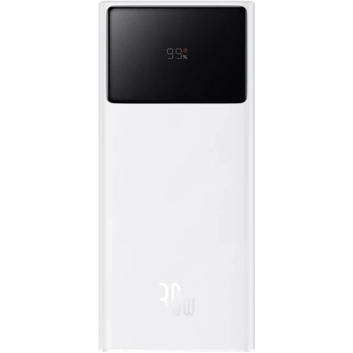 Зовнішній акумулятор Baseus Power Bank 30000mAh 30W Star Lord Digital Display White (P10022905213-00): Особливості С дисплеем, Индикатор заряда, быстрая зарядка