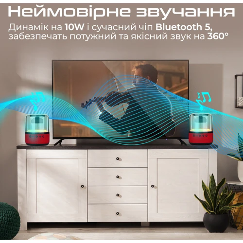 Акустика Promate Glitz-L Red (glitz-l.red): Цвет красный