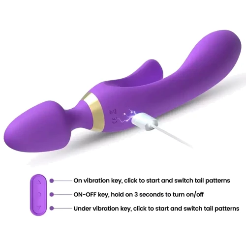Вибромассажер BOSS of TOYS Boss Series - Magic Wand USB Purple 9 Function (BS5200027-1)