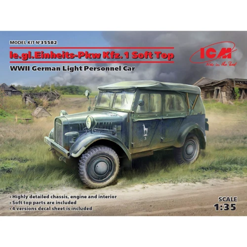Модель ICM Німецький легкий позашляховий автомобіль Le.gl.Einheitz-Pkw Kfz.1 (II МВ) (ICM35582)