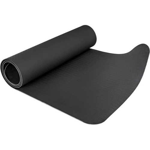 Коврик для фитнеса Hop-Sport TPE HS-T008GM с отверстиями 183х61х0.8 см black