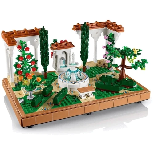 Конструктор LEGO Icons Сад с фонтаном 1302 детали (10359): Серия Icons