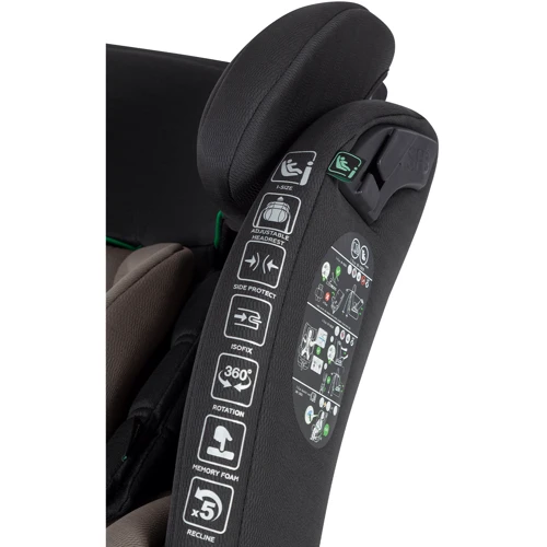 Автокресло Carrello Unity CRL-17010 Totality Black i-Size 40-150 см ISOFIX с поворотом фото 12