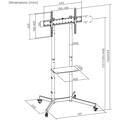 Подставка для ТВ ITech T1042TE