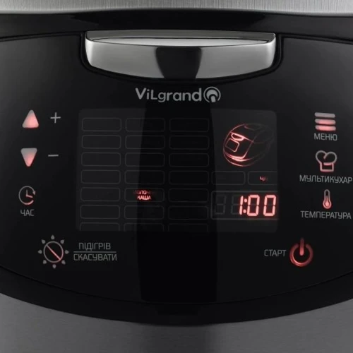 Мультиварка ViLgrand VMC2151DF: Количество программ (режимов) приготовления 80 программы (21 + 59 ручной режим)