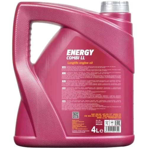 Моторное масло Mannol Energy Combi LL 5W-30 4л (MN7907-4): Тип Синтетическое
