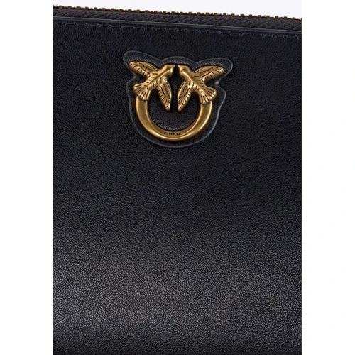 Женский кошелек PINKO RYDER WALLET ZIP AROUND L SIMP черный (1P22XFY5H7Z99Q): Пол Женский