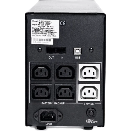 Powercom IMD-1500AP: Особенности С дисплеем