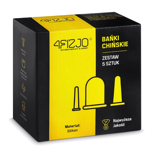 Масажер 4FIZJO Вакуумні масажні банки силіконові для тіла (китайські/атніцелюлітні банки) 5 шт Blue (P-5907739314956)