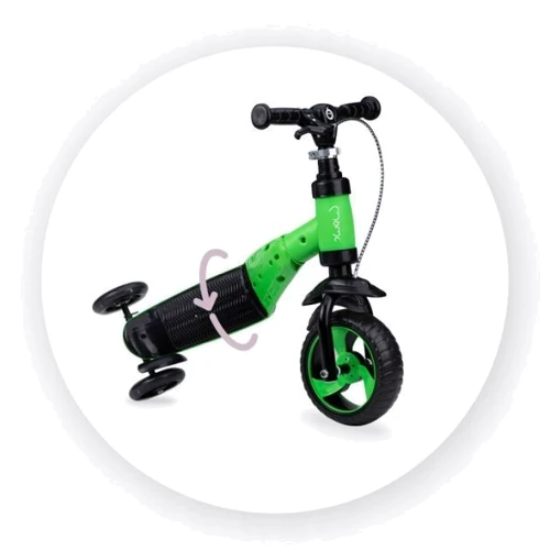 Самокат - біговел MoMi Elios 2в1 (green): Тип коліс литі