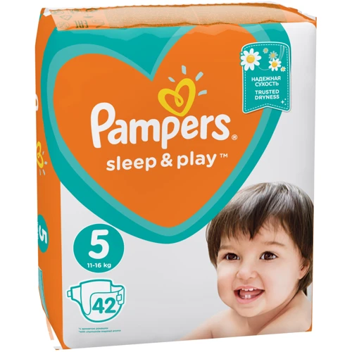 Подгузники Pampers Sleep&Play Размер 5 11-16 кг, 42 шт (8001090784674) фото 10