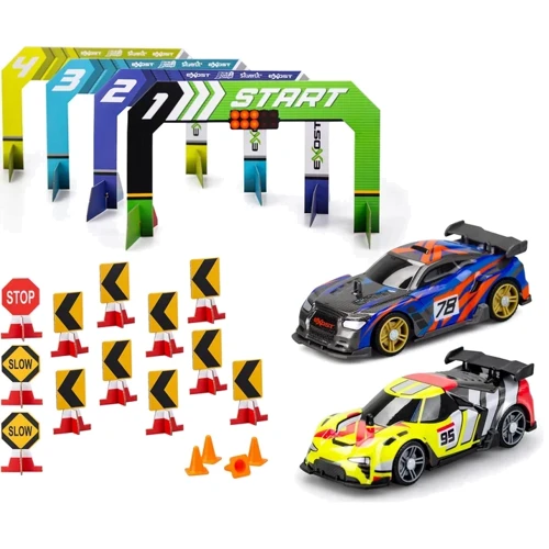 Ігровий набір Silverlit Exost Build 2 Drive Duo Pack Race Set на радіокеруванні 2.4 ГГц жовто-синій (20705): Клас Гоночный