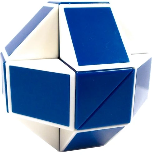 Оригинальная змейка Rubik’s Cube Синяя: Вид Головоломка