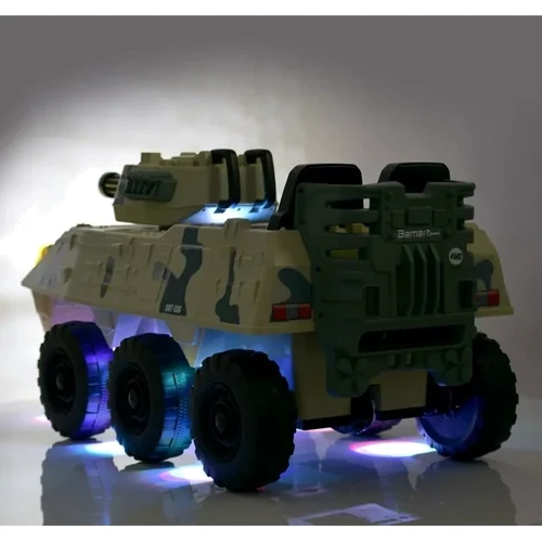 Детский электромобиль танк Bambi Racer 140W, белый (M 4862BR-1) фото 11