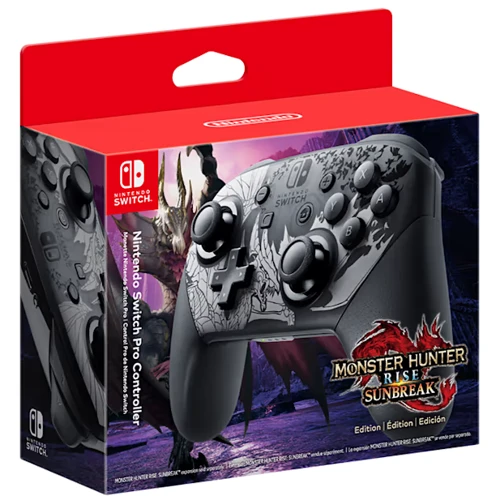 Аксесуар для приставки Nintendo Switch Pro Controller Monster Hunter Rise: Sunbreak Limited Edition фото 4