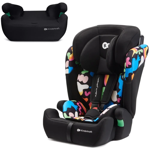 Автокресло KinderKraft Comfort Up i-Size Happy shapes (Hnrt_4837): Внутренние ремни 5-ти точечные ремни безопасности с мягкими накладками регулируются под рост ребенка