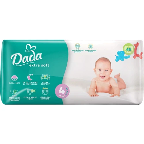 Подгузники Dada Extra Soft 4 Maxi 7-18кг 46шт (4823071646436)