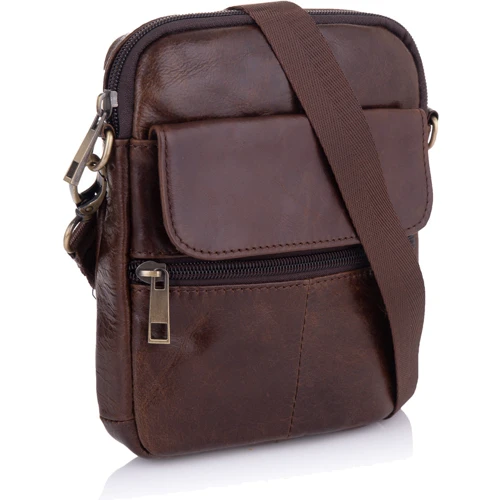 Чоловіча сумка Buffalo Bags через плече коричнева (SHIM7350C-brown)