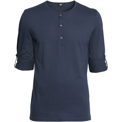 Лонгслив H&M 2508202 XL синий: Вид Лонгсливы