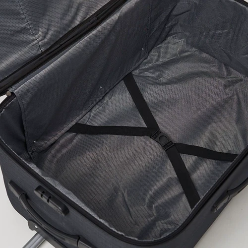 Чемодан Ricco Grande XL серый (T1TEXT1000gray-XL): Застежка Молния