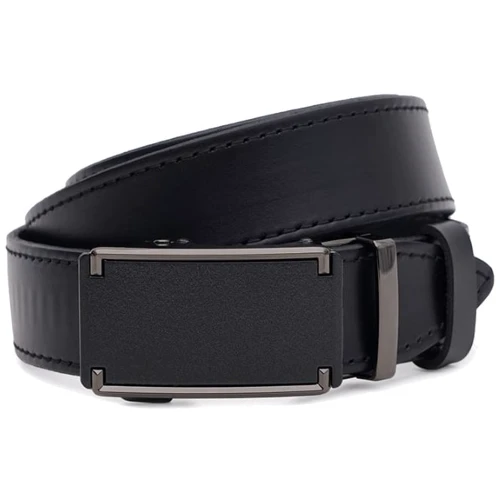 Чоловічий ремінь Borsa Leather чорний (115v1genav30-black)